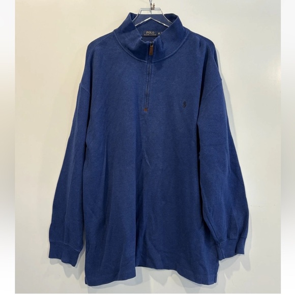 Polo Ralph Lauren‎ Classic Estate Rib Quarter Zip Pullover Sweater Mens 1XB (M) - Picture 1 of 5